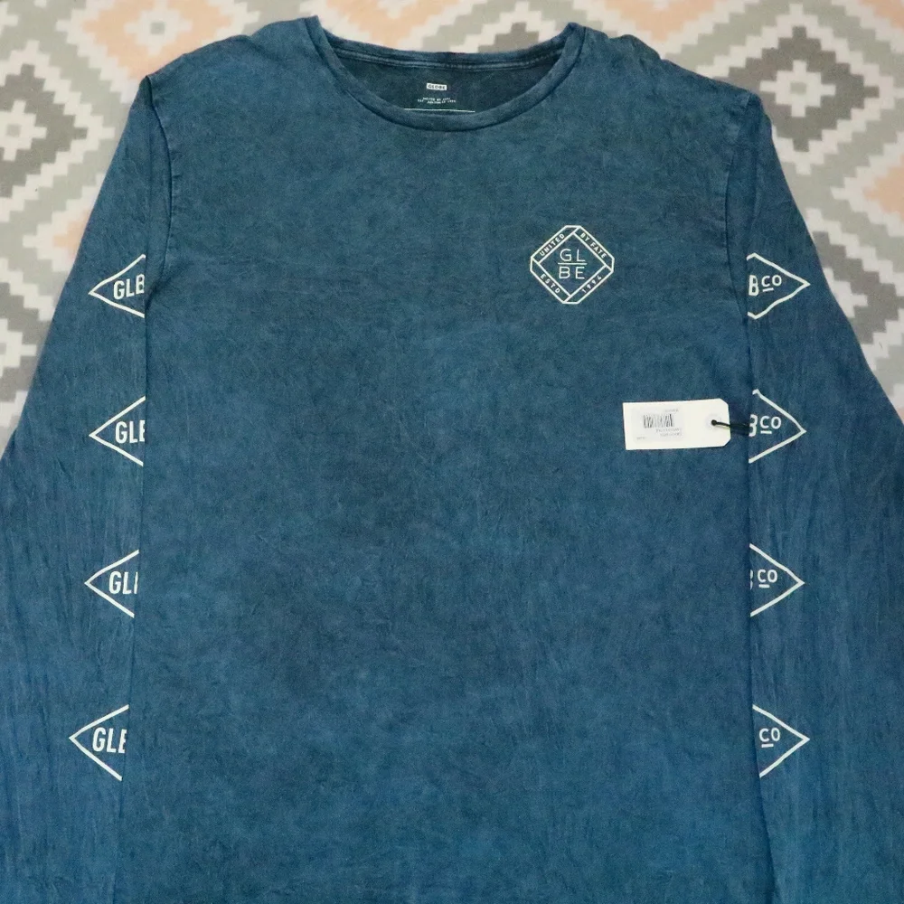 GLOBE Smiths LS Moroccan Acid Wash Tee NWT Sz LG Men - Picture 1 of 7